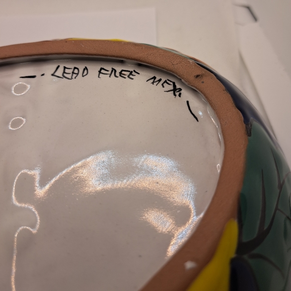 Talavera Pottery Mexician Sunflower Dush - Picture 2 of 7